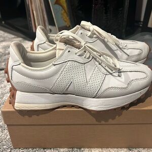 New balance sneakers. 327 style. Women’s size 6.5. White.
